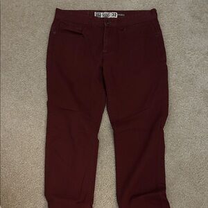 Men's globe brand Burgundy Pants